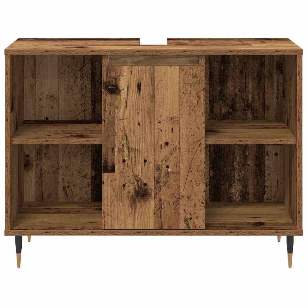 Bathroom Furniture Set Other 3 pcs Old Wood 30 x 30 x 180 cm